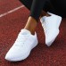 Women's Sneakers Plus Size Outdoor Daily Color Block Summer Flat Heel Round Toe Fashion Sporty Casual Running Walking Tissage Volant Lace-up Black White Blue