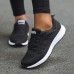 Women's Sneakers Plus Size Outdoor Daily Color Block Summer Flat Heel Round Toe Fashion Sporty Casual Running Walking Tissage Volant Lace-up Black White Blue