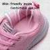 Women's Sneakers Plus Size Outdoor Daily Color Block Summer Flat Heel Round Toe Fashion Sporty Casual Running Walking Tissage Volant Lace-up Black White Blue