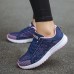 Women's Sneakers Plus Size Outdoor Daily Color Block Summer Flat Heel Round Toe Fashion Sporty Casual Running Walking Tissage Volant Lace-up Black White Blue