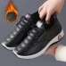 Women's Sneakers Comfort Shoes Outdoor Daily Solid Color Summer Winter Flat Heel Round Toe Sporty Comfort Running Hiking Walking Satin Loafer Black Red