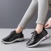 Women's Sneakers Comfort Shoes Outdoor Daily Solid Color Summer Winter Flat Heel Round Toe Sporty Comfort Running Hiking Walking Satin Loafer Black Red