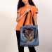 Women's Tote Shoulder Bag Fluffy Bag Polyester Shopping Daily Holiday Print Large Capacity Lightweight Durable Cat Pink Blue Green