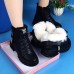 Women's Sneakers Boots Snow Boots Waterproof Boots Dad Shoes Daily Solid Color Fleece Lined Booties Ankle Boots Winter Embroidery Zipper Flat Heel Round Toe Casual Minimalism Running Walking PU Zipper