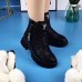 Women's Sneakers Boots Snow Boots Waterproof Boots Dad Shoes Daily Solid Color Fleece Lined Booties Ankle Boots Winter Embroidery Zipper Flat Heel Round Toe Casual Minimalism Running Walking PU Zipper