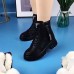 Women's Sneakers Boots Snow Boots Waterproof Boots Dad Shoes Daily Solid Color Fleece Lined Booties Ankle Boots Winter Embroidery Zipper Flat Heel Round Toe Casual Minimalism Running Walking PU Zipper