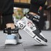 Men's Sneakers High Top Sneakers Sporty Casual Outdoor Daily PU Comfortable Slip Resistant Booties / Ankle Boots Lace-up Black and White Black / Red White / Blue Color Block Spring Fall