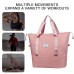 Men's Women's Handbag Duffle Bag Oxford Cloth Shopping Beach Travel Zipper Large Capacity Waterproof Lightweight Solid Color Black Pink Blue