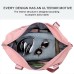 Men's Women's Handbag Duffle Bag Oxford Cloth Shopping Beach Travel Zipper Large Capacity Waterproof Lightweight Solid Color Black Pink Blue