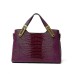 Women's Handbag PU Leather New Year Daily Large Capacity Solid Color Geometric Black Dark Purple Red