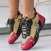 Women's Sneakers Platform Sneakers Daily Summer Embroidery Flat Heel Fashion Casual Running PU Lace-up Black Red Grey