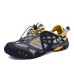 Men's Hiking Shoes Water Shoes Waterproof Shock Absorption Breathable Quick Dry Surfing Camping / Hiking EVA Rubber Net Summer Dark Grey Black