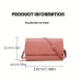 Women's Crossbody Bag Wallet Shoulder Bag Mobile Phone Bag PU Leather Office Shopping Daily Zipper Adjustable Durable Solid Color Letter Dark Brown Black Pink