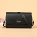 Women's Crossbody Bag Wallet Shoulder Bag Mobile Phone Bag PU Leather Office Shopping Daily Zipper Adjustable Durable Solid Color Letter Dark Brown Black Pink