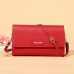 Women's Crossbody Bag Wallet Shoulder Bag Mobile Phone Bag PU Leather Office Shopping Daily Zipper Adjustable Durable Solid Color Letter Dark Brown Black Pink