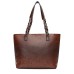 Women's Tote Shoulder Bag Tote PU Leather Office Daily Going out Tassel Large Capacity Solid Color Black Red Light Brown