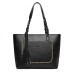 Women's Tote Shoulder Bag Tote PU Leather Office Daily Going out Tassel Large Capacity Solid Color Black Red Light Brown