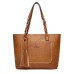 Women's Tote Shoulder Bag Tote PU Leather Office Daily Going out Tassel Large Capacity Solid Color Black Red Light Brown