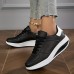 Women's Sneakers Plus Size Platform Sneakers Outdoor Daily Summer Winter Platform Round Toe Fashion Sporty Casual Walking PU Lace-up Black / White Black / Red Pink / Grey