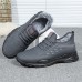 Men's Sneakers Winter Shoes Fleece lined Walking Vintage Casual Outdoor Daily Knit Warm Height Increasing Comfortable Lace-up Black Grey Fall Winter