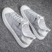 Men's Sneakers Skate Shoes Slip-on Sneakers White Shoes Walking Classic Casual Outdoor Daily Canvas Breathable Loafer White Brown Gray Summer