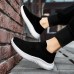 Men's Sneakers Plus Size Flyknit Shoes Walking Casual Daily Leather Comfortable Booties / Ankle Boots Loafer Black Yellow Gray Spring Fall