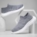 Men's Sneakers Plus Size Flyknit Shoes Walking Casual Daily Leather Comfortable Booties / Ankle Boots Loafer Black Yellow Gray Spring Fall