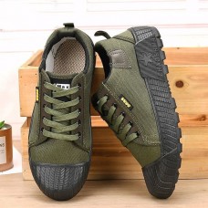 Men's Sneakers Casual Shoes Work Sneakers Casual Daily Office & Career Canvas Breathable Lace-up Cool black little flower Chinese dream Camouflage Summer