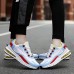 Men's Sneakers Sporty Look Flyknit Shoes Comfort Shoes Running Casual Outdoor Daily Tissage Volant Breathable Lace-up Blue Green Grey Color Block Summer Spring