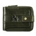 Men's Wallet Coin Purse Credit Card Holder Wallet Leather Cowhide Outdoor Shopping Daily Buckle Zipper Lightweight Solid Color Black Dark Green Orange