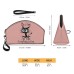 Women's Makeup Bag Pen Bag Wristlet Cosmetic Bag PU Leather Daily Holiday Travel Print Large Capacity Lightweight Durable Cat Pink Blue Green