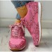 Women's Trainers Athletic Shoes Sneakers Bling Bling Shoes Sequins Bling Bling Sneakers Outdoor Daily Color Block Solid Colored Sequin Platform Flat Heel Round Toe Sporty Classic Casual Walking