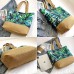 Women's Tote Shoulder Bag Canvas Tote Bag Canvas Outdoor Daily Holiday Zipper Flower Print Large Capacity Foldable Lightweight Geometric Flower Colorful feathers Autumn leaves Rainforest