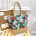 Women's Tote Shoulder Bag Canvas Tote Bag Canvas Outdoor Daily Holiday Zipper Flower Print Large Capacity Foldable Lightweight Geometric Flower Colorful feathers Autumn leaves Rainforest