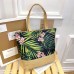 Women's Tote Shoulder Bag Canvas Tote Bag Canvas Outdoor Daily Holiday Zipper Flower Print Large Capacity Foldable Lightweight Geometric Flower Colorful feathers Autumn leaves Rainforest