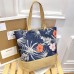 Women's Tote Shoulder Bag Canvas Tote Bag Canvas Outdoor Daily Holiday Zipper Flower Print Large Capacity Foldable Lightweight Geometric Flower Colorful feathers Autumn leaves Rainforest