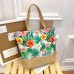 Women's Tote Shoulder Bag Canvas Tote Bag Canvas Outdoor Daily Holiday Zipper Flower Print Large Capacity Foldable Lightweight Geometric Flower Colorful feathers Autumn leaves Rainforest