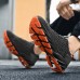 Men's Women Sneakers Plus Size Flyknit Shoes Walking Casual Daily Leather Comfortable Loafer Black White Red Spring Fall