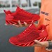 Men's Women Sneakers Plus Size Flyknit Shoes Walking Casual Daily Leather Comfortable Loafer Black White Red Spring Fall