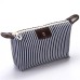 Women's Handbag Makeup Bag Cosmetic Bag Hobo Bag Nylon Party Office Travel Zipper Large Capacity Waterproof Lightweight Striped Black / White Watermelon Red Black