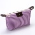 Women's Handbag Makeup Bag Cosmetic Bag Hobo Bag Nylon Party Office Travel Zipper Large Capacity Waterproof Lightweight Striped Black / White Watermelon Red Black