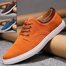 Men's Casual Shoes Comfort Shoes Walking Classic Casual Outdoor Daily Satin Breathable Comfortable Slip Resistant Elastic Band Wine Red Black Blue Fall