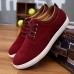 Men's Casual Shoes Comfort Shoes Walking Classic Casual Outdoor Daily Satin Breathable Comfortable Slip Resistant Elastic Band Wine Red Black Blue Fall