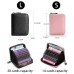 Men's Women's Wallet Credit Card Holder Wallet Leather Shopping Daily Holiday Zipper Large Capacity Waterproof Lightweight Solid Color Black Pink Light Purple