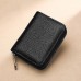 Men's Women's Wallet Credit Card Holder Wallet Leather Shopping Daily Holiday Zipper Large Capacity Waterproof Lightweight Solid Color Black Pink Light Purple