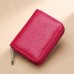 Men's Women's Wallet Credit Card Holder Wallet Leather Shopping Daily Holiday Zipper Large Capacity Waterproof Lightweight Solid Color Black Pink Light Purple