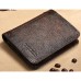 Men's Wallet Wallet Credit Card Holder Wallet Cowhide Shopping Daily Office & Career Vintage rubbing yellow-brown rubbing brown rubbing blue-gray