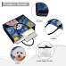 Women's Handbag Tote Boston Bag Polyester Shopping Daily Travel Print Large Capacity Foldable Lightweight Dog Royal Blue Blue Dark Blue