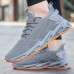 Men's Sneakers Running Shoes Blade Type Non-slip Cushioning Breathable Light Soft Running Road Running Rubber Knit Spring Fall Orange / Gray Black Green Black Sliver