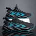 Men's Sneakers Running Shoes Blade Type Non-slip Cushioning Breathable Light Soft Running Road Running Rubber Knit Spring Fall Orange / Gray Black Green Black Sliver